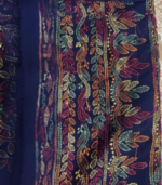 Faux Georgette with Multi tone Thread