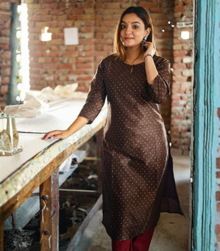 Basant ' Chanderi Silk Kurti
