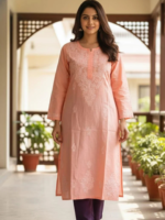 Voile Cotton Chikankari Kurti