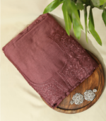 Chanderi Silk Kurta Set – Elegant Wine Mauve Ensemble