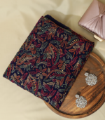 Georgette Kurta Set – Regal Navy Blue Multicolor Elegance