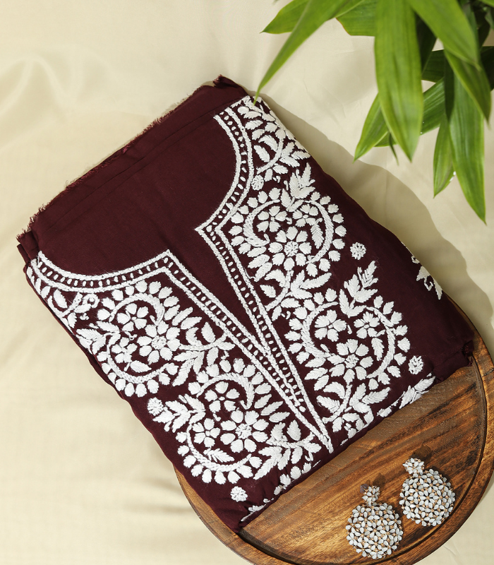 1 Pure Mudal Kurta Set – Royal Maroon Elegance - Image 1
