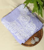 Pure Mudal Kurta Set – Serene Lavender Beauty