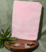 Pure Cotton Embroidered Suit Set – Blush Pink Grace