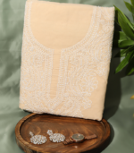 Pure Cotton Heavy Embroidered Suit Set – Classic Beige Grace