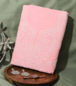 Pure Cotton Heavy Embroidered Suit Set – Baby Pink Elegance