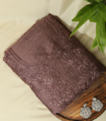 Chanderi Silk Kurta Set – Elegant Chocolate Brown Ensemble