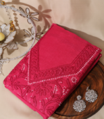 Pure Cotton Heavy Embroidered Suit Set – Rani Pink Elegance