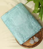 Chanderi Silk Kurta Set – Elegant Pastel Sea Green Ensemble