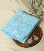 Georgette Kurta Set – Elegant Sky Blue Ensemble