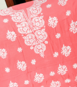 Pure Mudal Kurta Set – Radiant Coral Pink Charm - Image 2