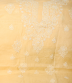 Pure Cotton Embroidered Suit Set – Soft Butter Yellow Elegance - Image 2