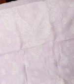 Pure Cotton Heavy Embroidered Suit Set – Soft Lavender Charm - Image 2