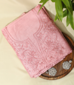 Chanderi Silk Kurta Set – Elegant Rani Pink Ensemble