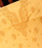 Pure Cotton Sunshine Yellow Embroidered Suit Set – Timeless Elegance - Image 2