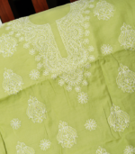Pure Cotton Pista Green Embroidered Suit Set – Classic Elegance - Image 2