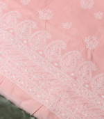 Pure Cotton Embroidered Suit Set – Blush Pink Buti Elegance - Image 3