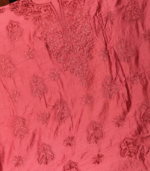 Chanderi Silk Kurta Set – Rich Ruby Red Ensemble - Image 3