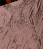 Chanderi Silk Kurta Set – Elegant Chocolate Brown Ensemble - Image 3