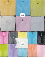 Beautiful Chikankari Cotton Front Jaal Lime Green Kurti - Image 3