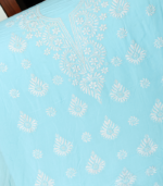Pure Mudal Kurta Set – Sky Blue - Image 2